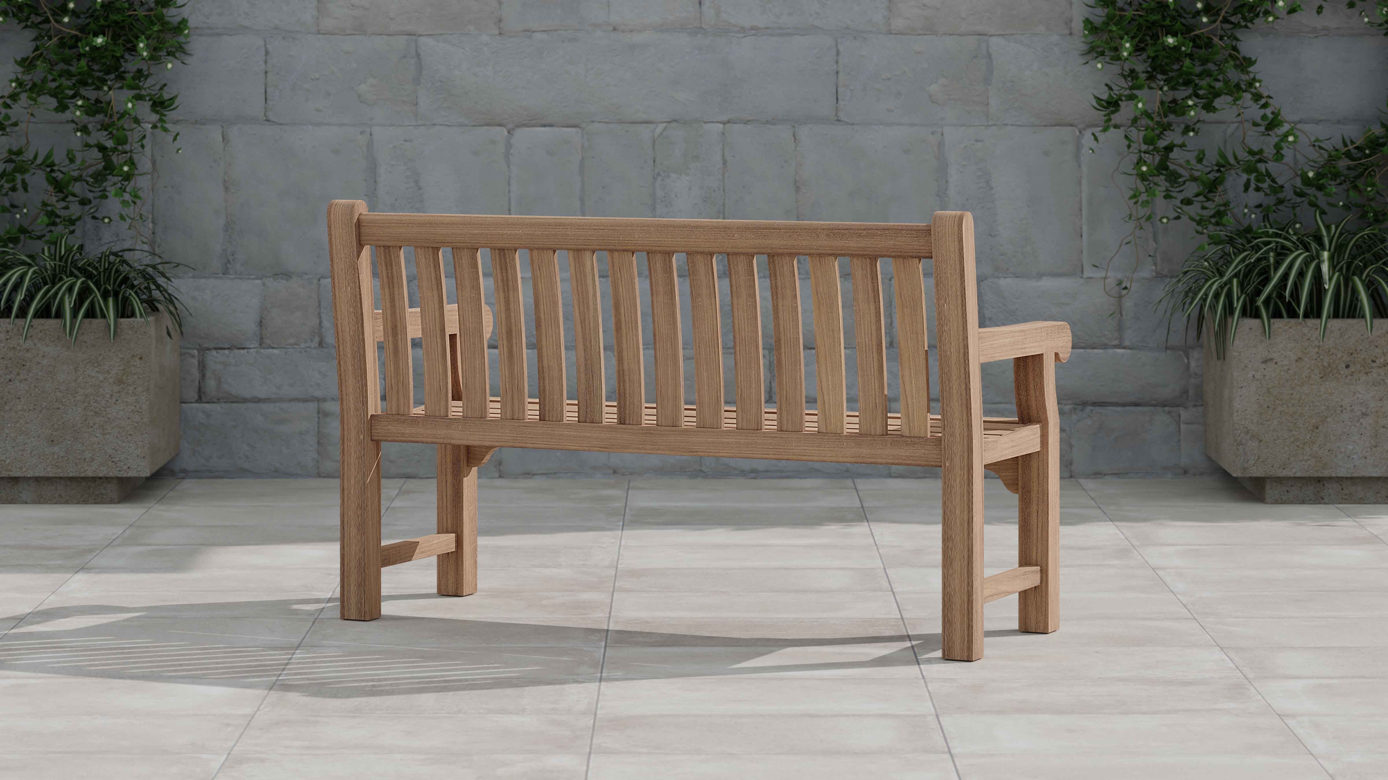 Teak Bench Garden, Patio or Park 10 Year Guarantee