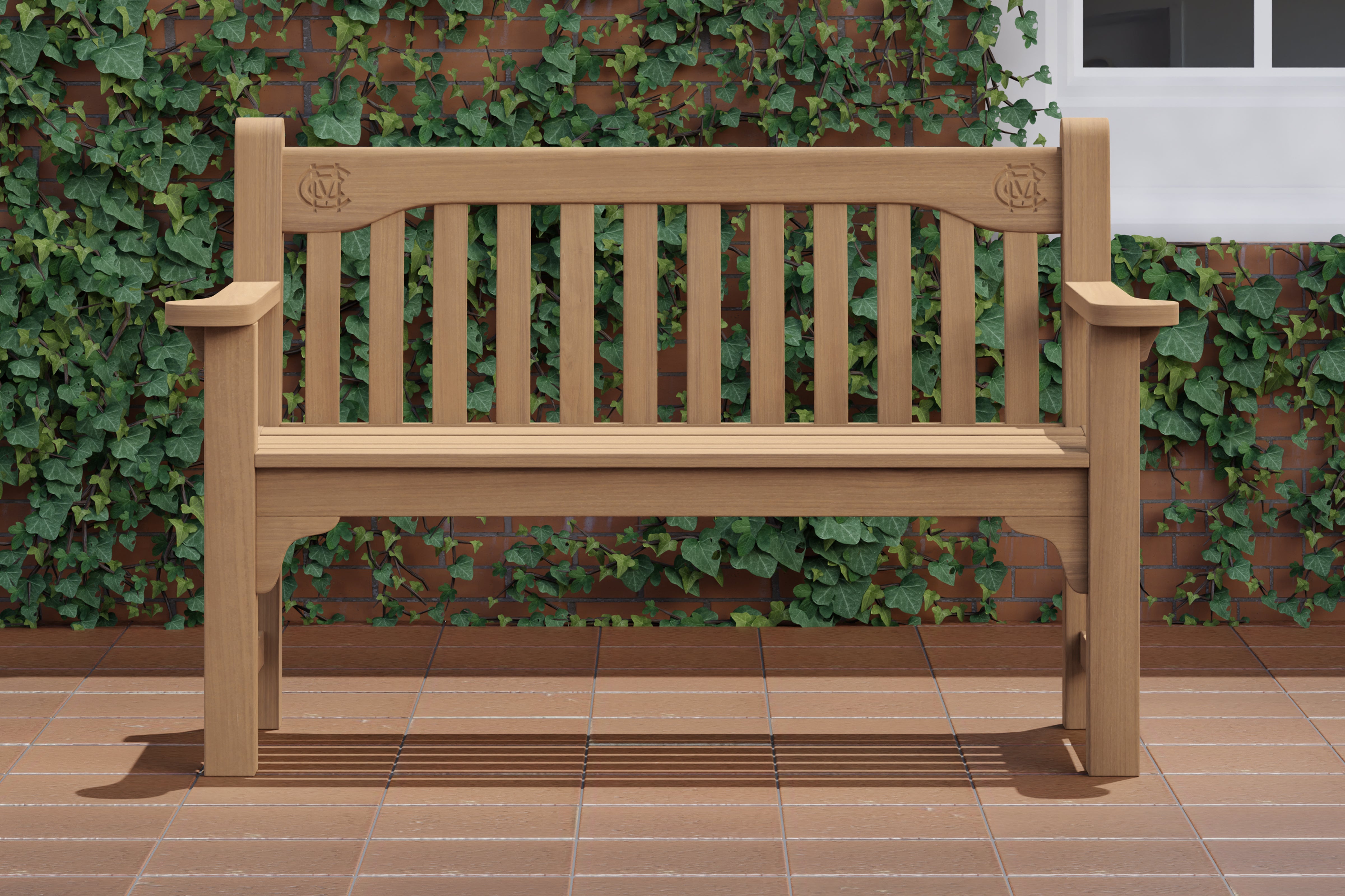 130cm Teak MCC Commemorative Bench
