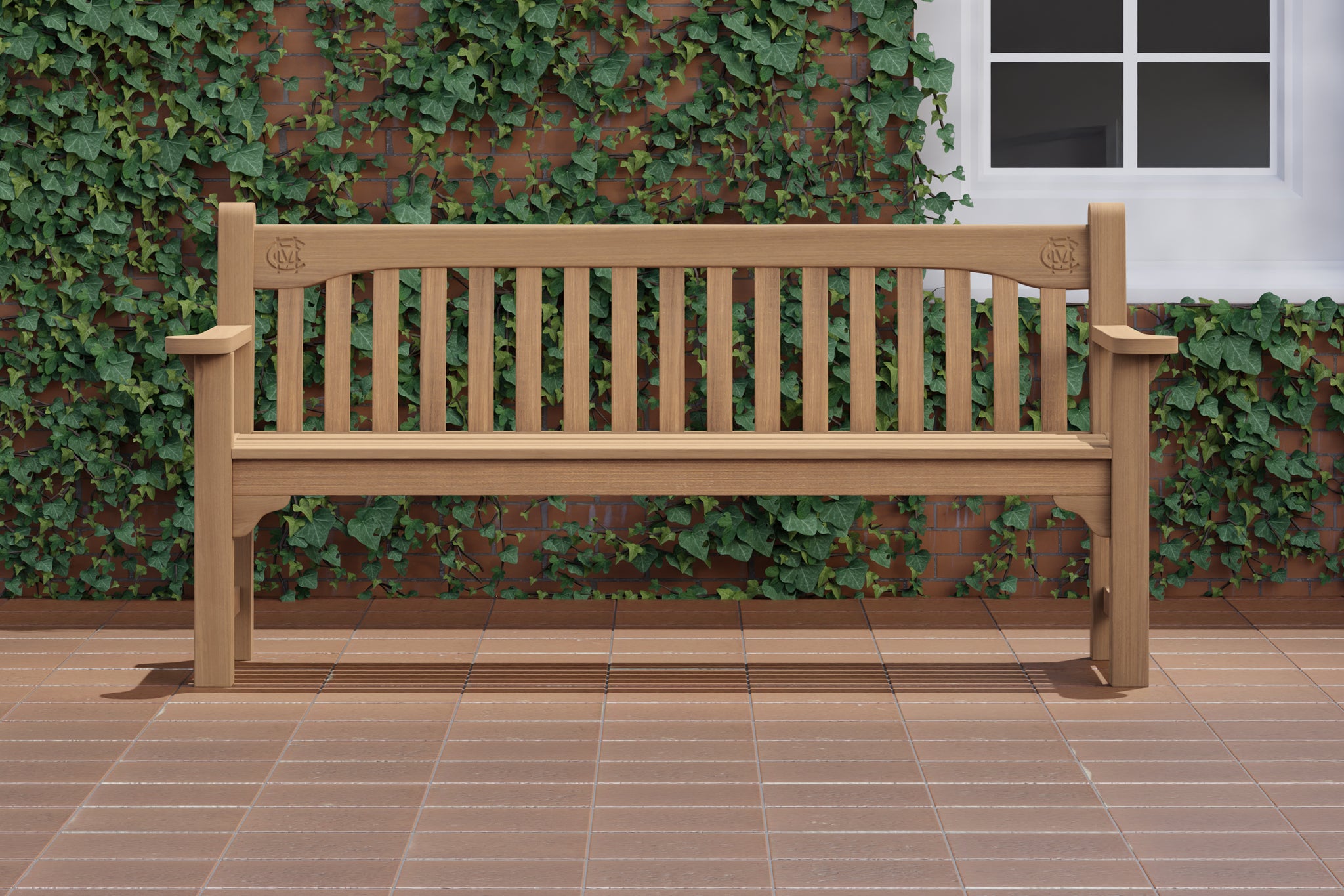 180cm Teak MCC Commemorative Bench