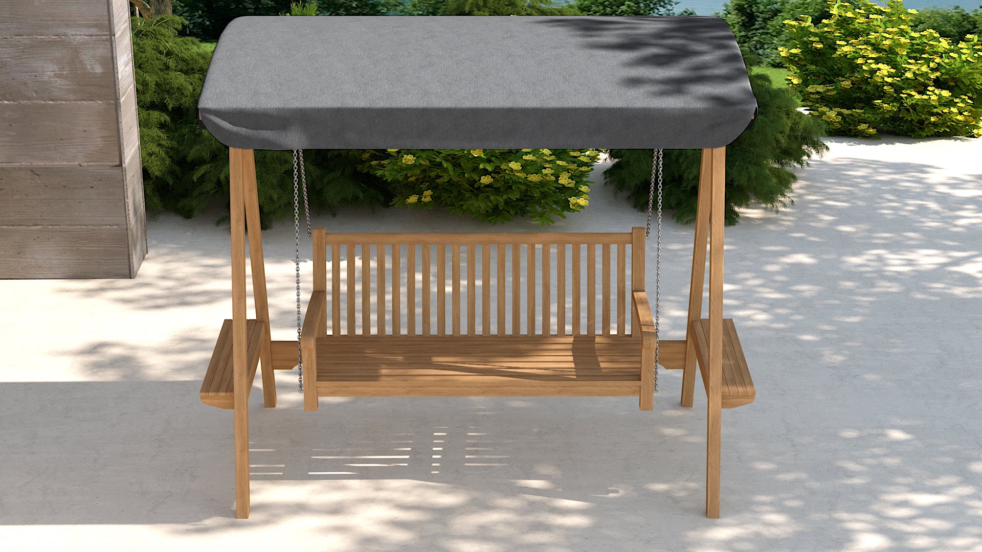 Teak Swing Seat with Graphite canopy