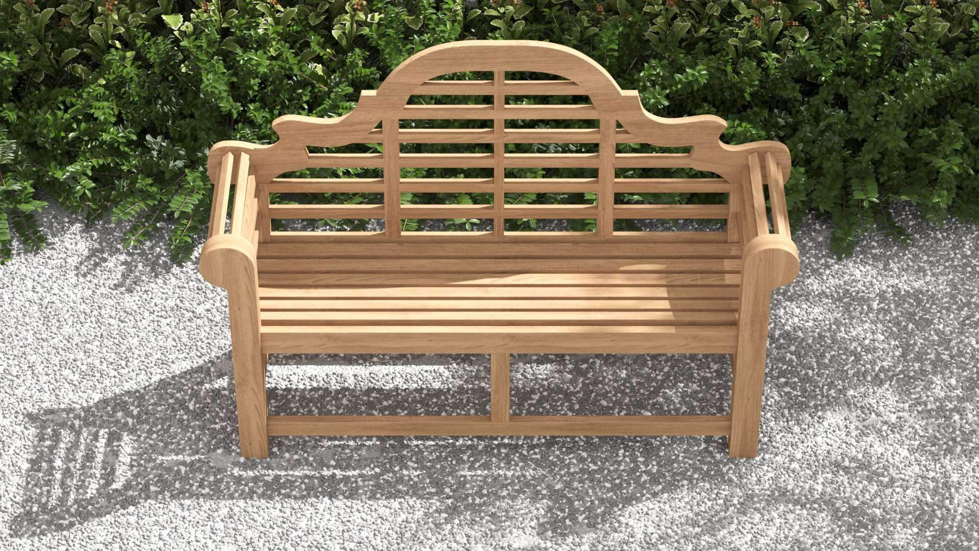 Lutyens Teak Bench (130cm) 2 Seater  
