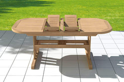 Garden Deluxe Extending 130-180cm (6-8 Seater) Dining Table