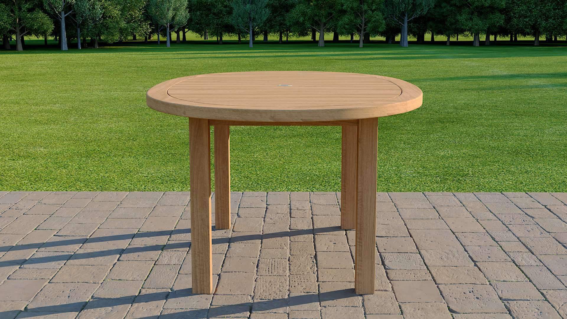 Teak Elliptical Garden Dining Table & 8 Winchester Chairs  - Chic Teak® | Luxury Teak Furniture