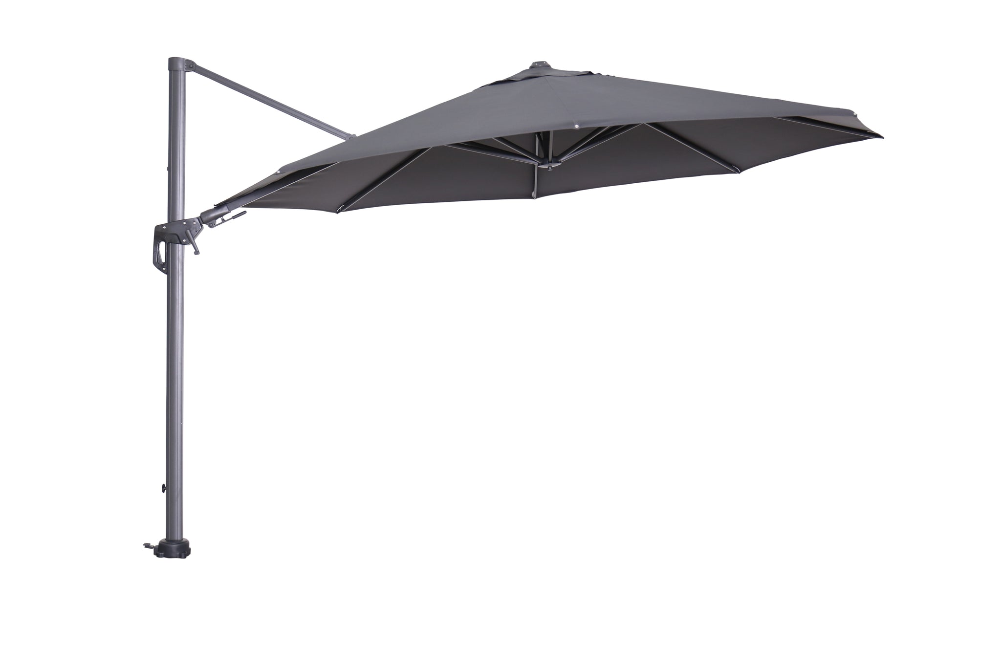 Cantilever light parasol open 