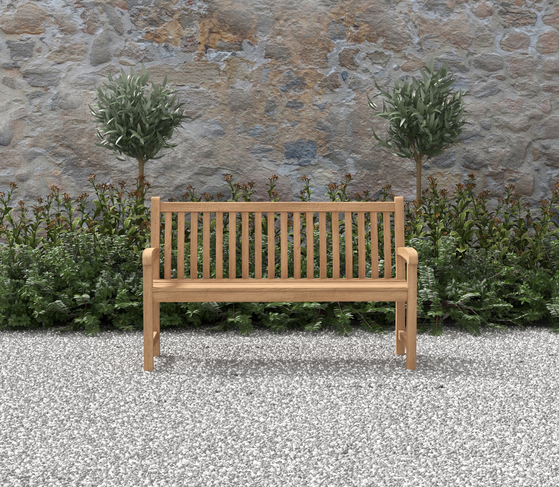 Durham Teak Garden Bench 2 seater