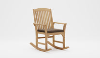 Balmoral teak rocking chair with taupe cushion