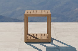 The Buckingham Teak Outdoor Lounge Furniture Square Side Table