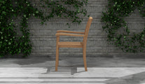 Guildford Teak Carver Chair Side View