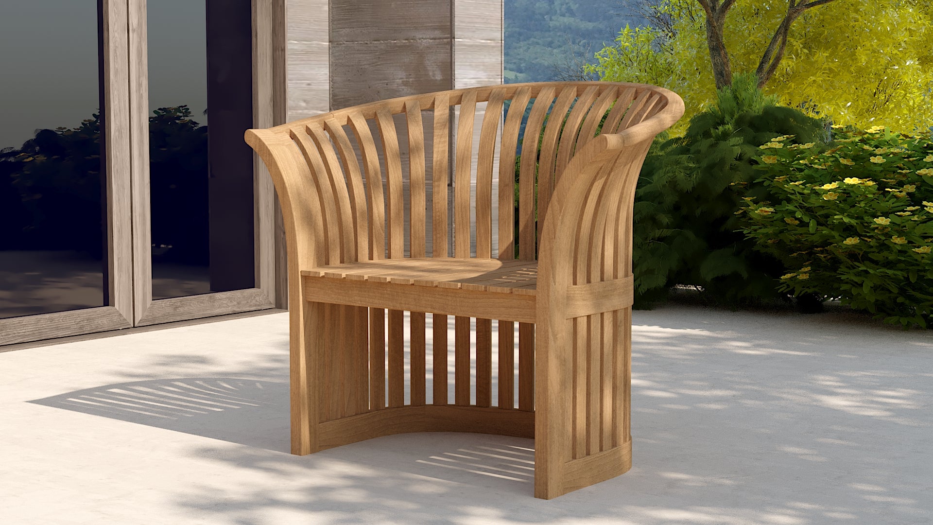 The Ascot Teak Outdoor Lounge Chair