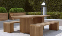Mayfair Teak Table & Benches  - Chic Teak® | Luxury Teak Furniture