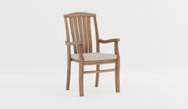 Dorchester Teak Stacking Carver Chair with Ecru Cushion