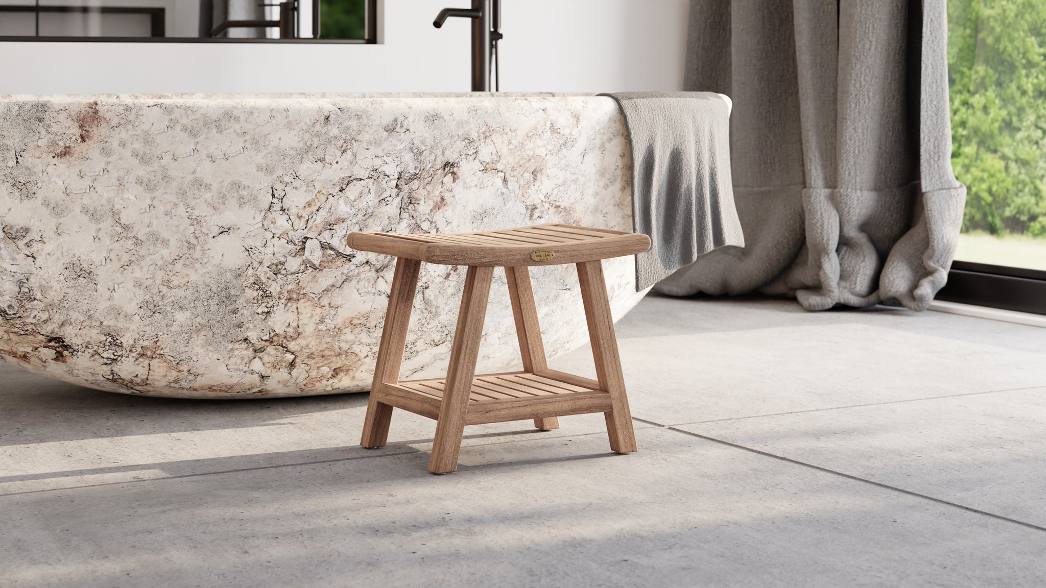 Curved Teak Stool Or Side Coffee Table 10 Year Guarantee Curved teak stool or side coffee table 10 year guarantee