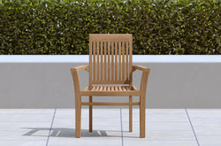 Wells Stacking teak carver chairs
