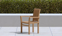 Wells Stacking teak carver chairs
