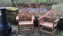 Lutyens Teak Garden Lounge Chairs