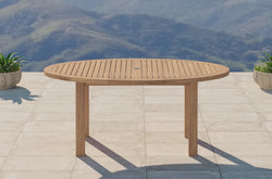 Oval Teak Garden Dining Table 