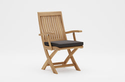 Ripon Folding Carver Chair with Graphite Cushion