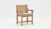 Salisbury Teak Carver Chair with Ecru Cushion