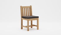 Salisbury Teak Dining Chair with Graphite Cushion