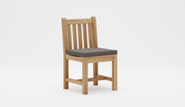 Salisbury Teak Dining Chair with Light Grey Cushion