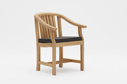 Winchester Teak Garden Carver Chair with Graphite Cushion