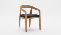 Windsor Teak Garden Carver Chair with Graphite Cushion