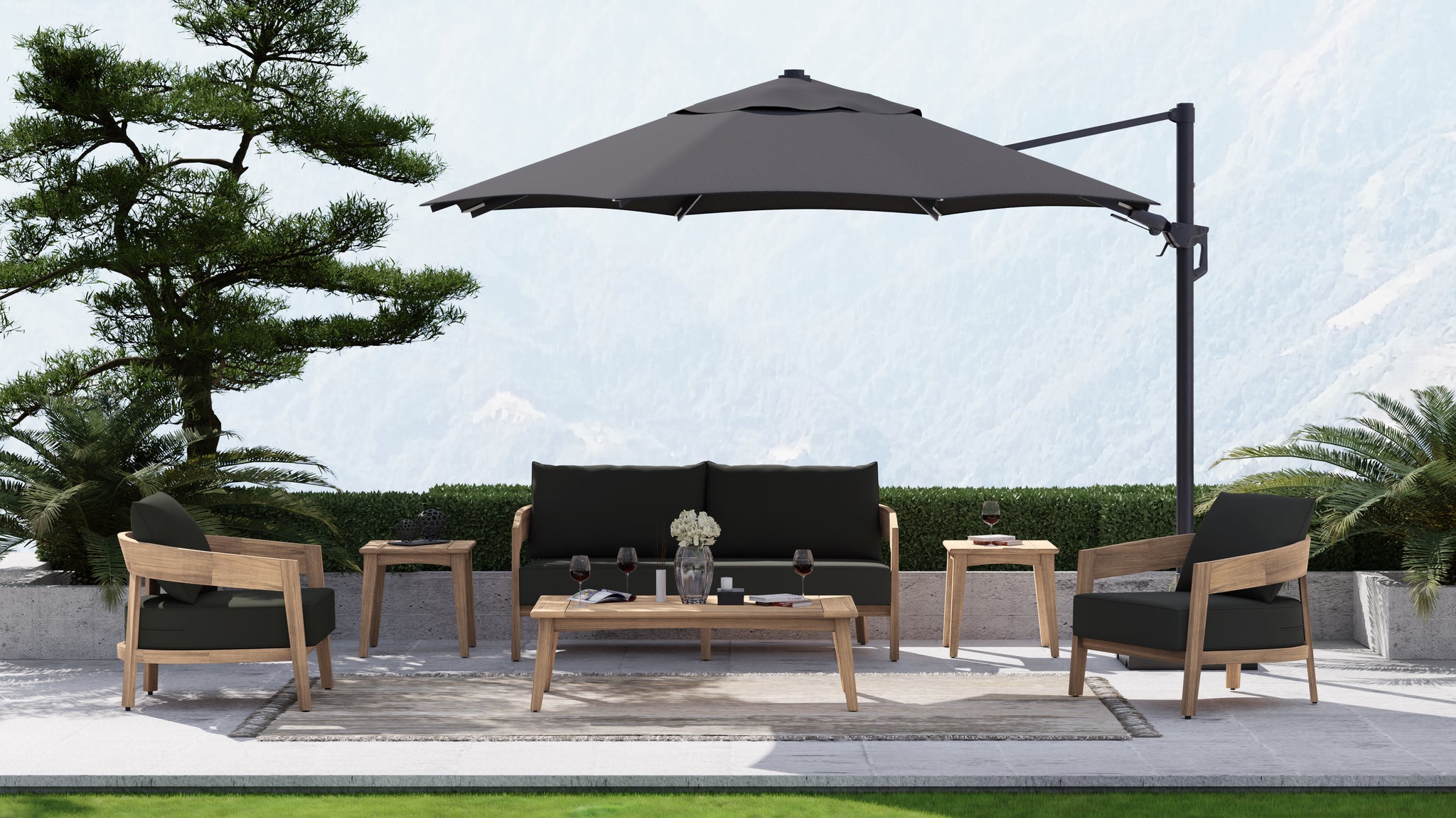 The Windsor Teak Outdoor Lounge Set