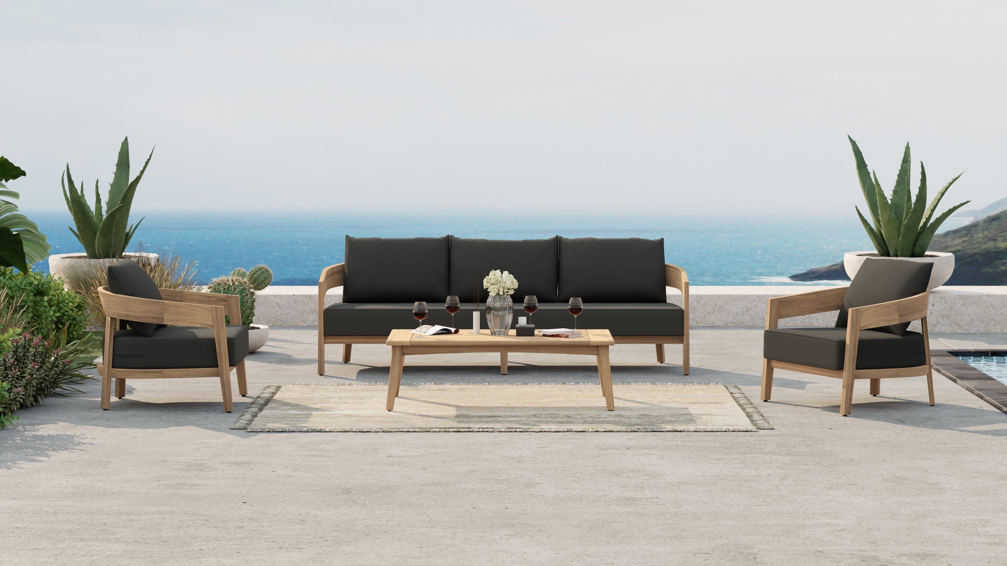 Teak Garden sofa set - Windsor collection