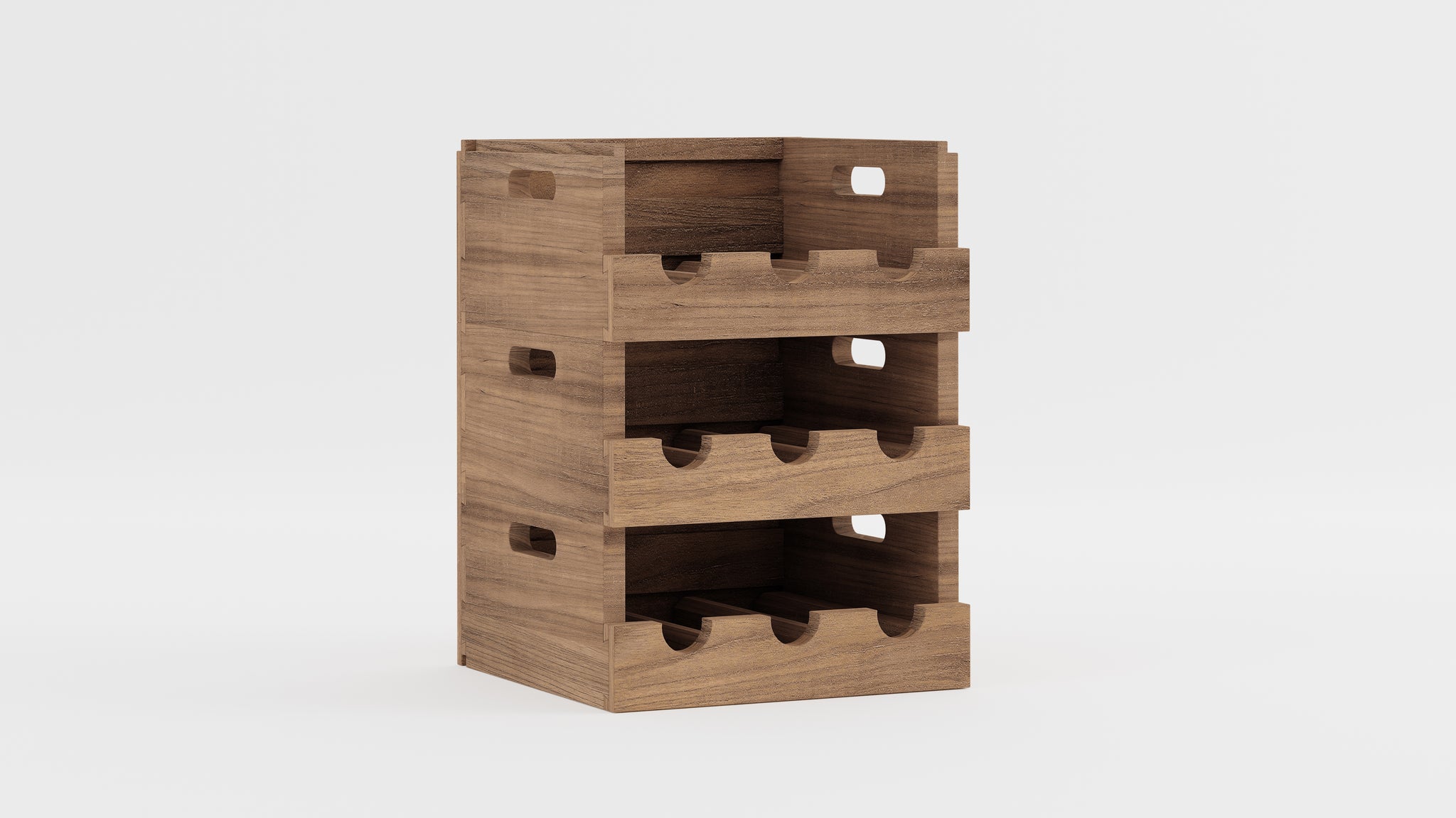 Teak Wine Rack