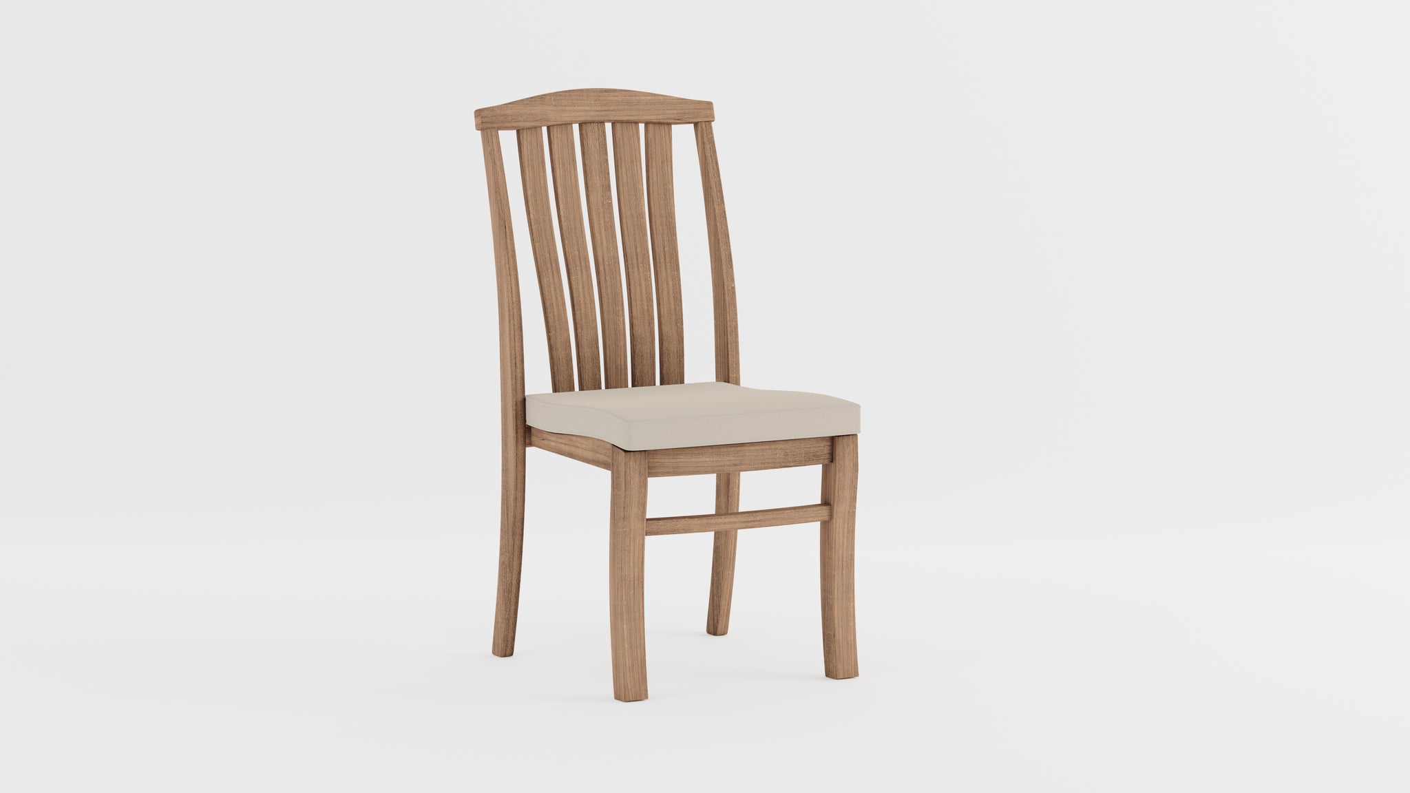 Dorchester Teak Stacking Dining Chair with Ecru Cushion