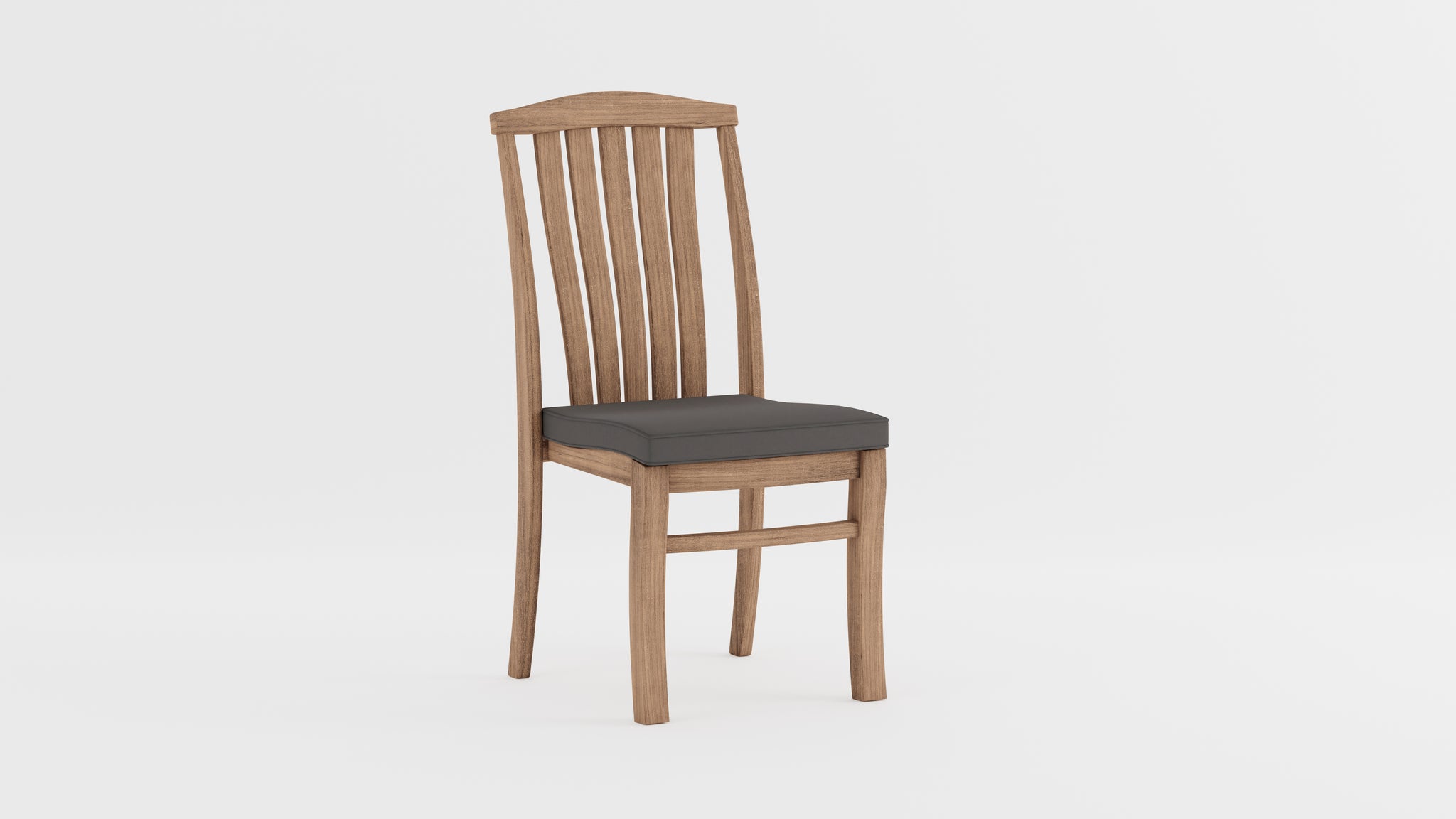 Dorchester Teak Stacking Dining Chair with Graphite Cushion