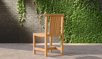 Teak club chair without arms