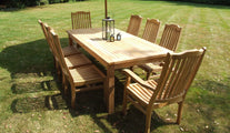 Fixed Rectangular Table & Kensington with 8 Chairs