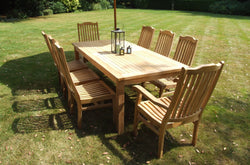 Fixed Rectangular Table & Kensington Chairs