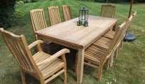 Teak Fixed Rectangular Table & Kensington Chairs